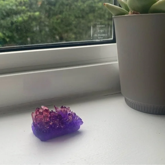 House decoration ~ Purple & pink crystal cluster decoration ππ - Picture 4 of 16